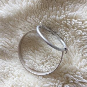 Silver circle bracelet